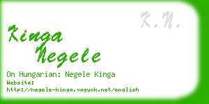 kinga negele business card